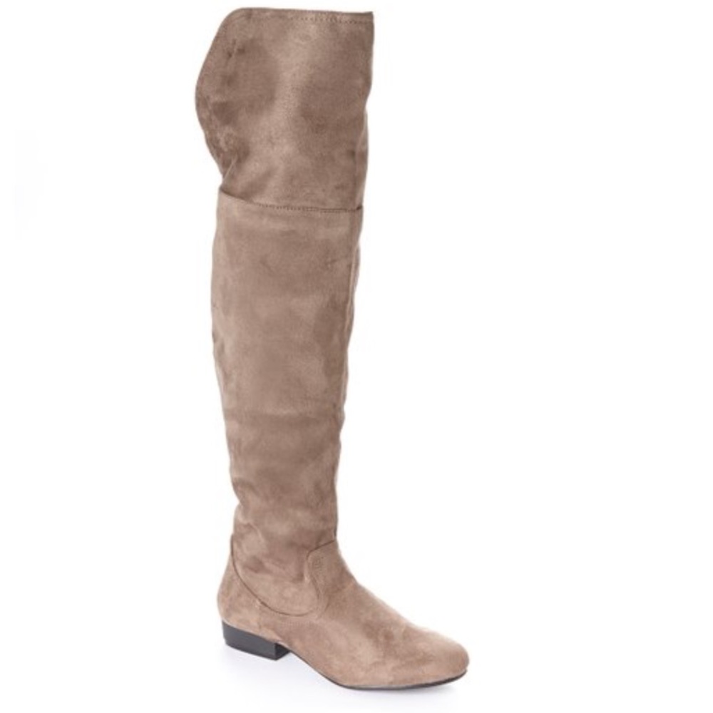 Bucco Taupe Letitia Over-the-Knee Boot in Taupe